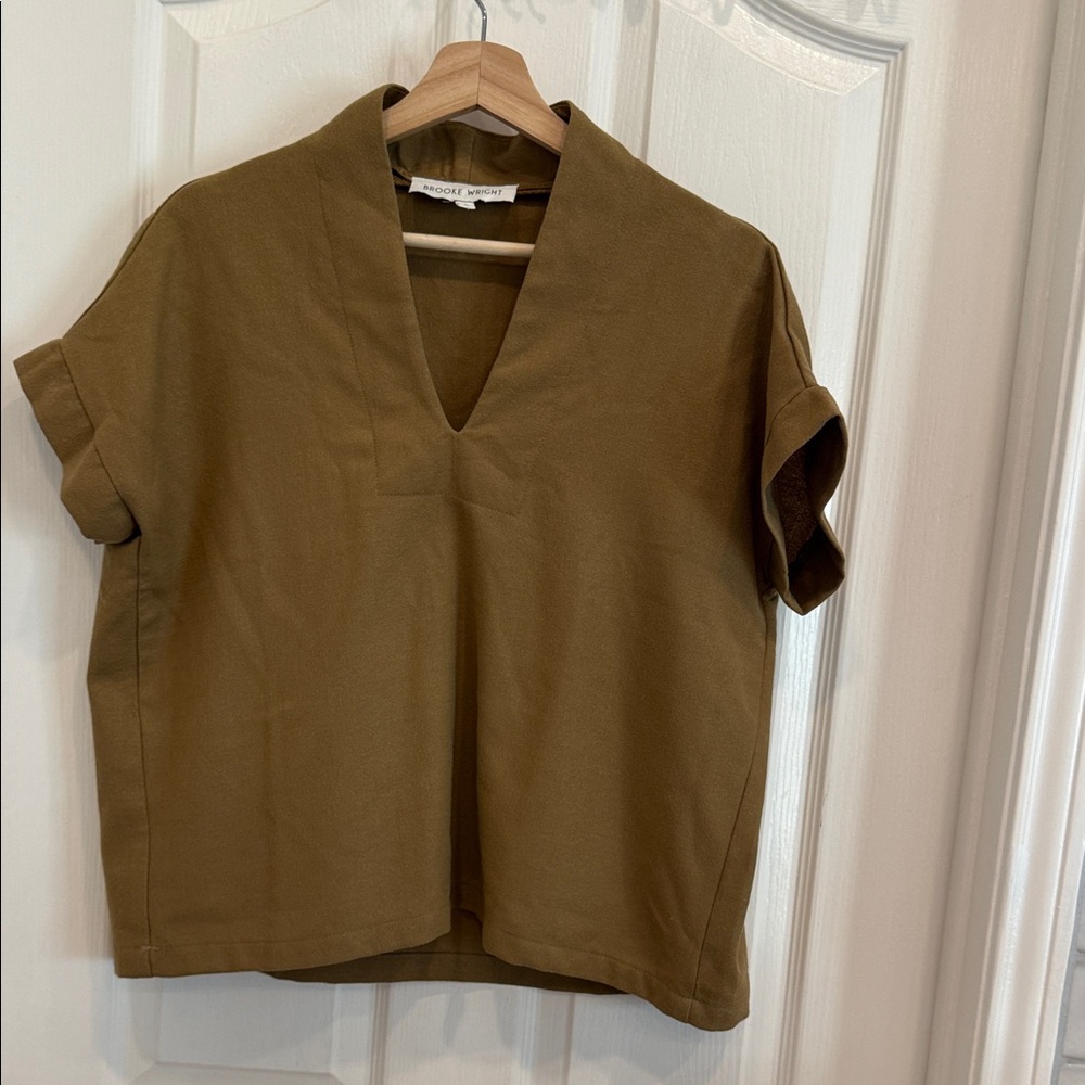 Brooke Wright Wool Popover Blouse - image 3